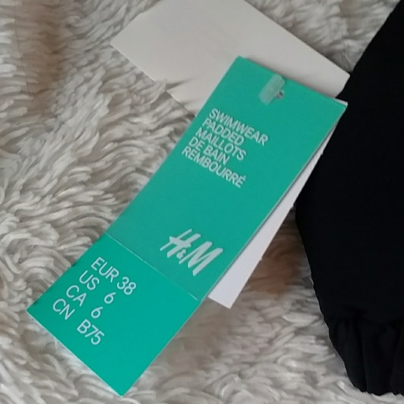 H&M Black bikini top size 6/small - NWT! - Picture 3 of 5